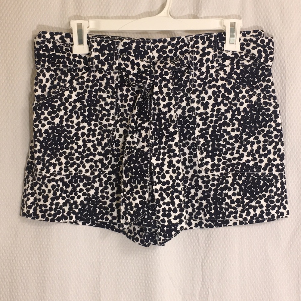 LOFT Blue & White Pattern Shorts